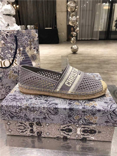 High Quality Luxury Dior Logo Embroidery Hollow Shoes product detail