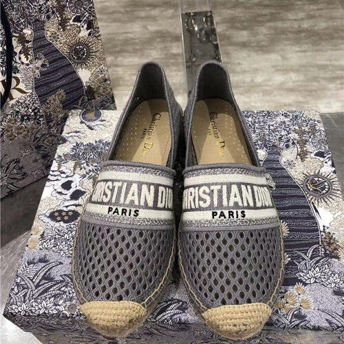 High Quality Luxury Dior Logo Embroidery Hollow Shoes product detail