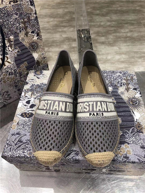 High Quality Luxury Dior Logo Embroidery Hollow Shoes product detail