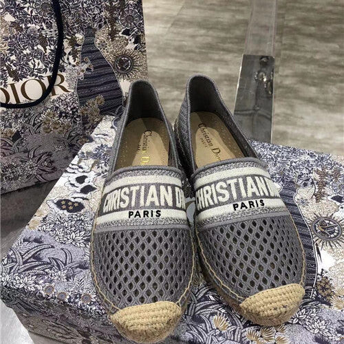 High Quality Luxury Dior Logo Embroidery Hollow Shoes product detail