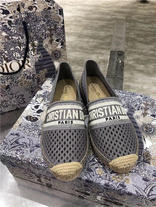 High Quality Luxury Dior Logo Embroidery Hollow Shoes product detail
