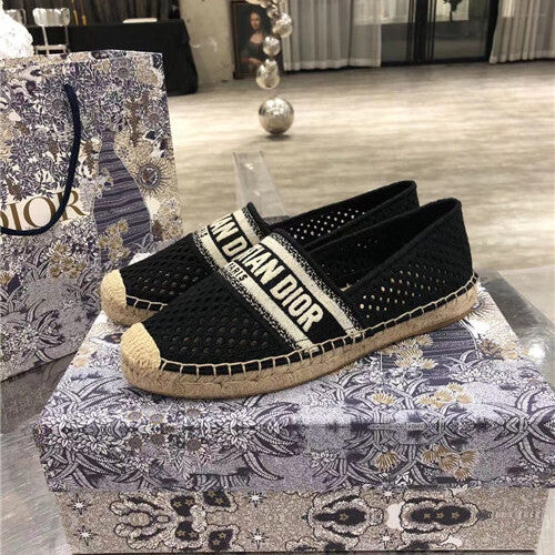 High Quality Luxury Dior Logo Embroidery Hollow Shoes – Style 84870 product detail