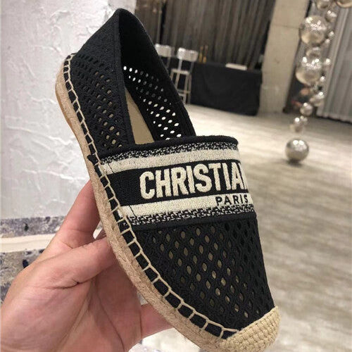 High Quality Luxury Dior Logo Embroidery Hollow Shoes – Style 84870 product detail