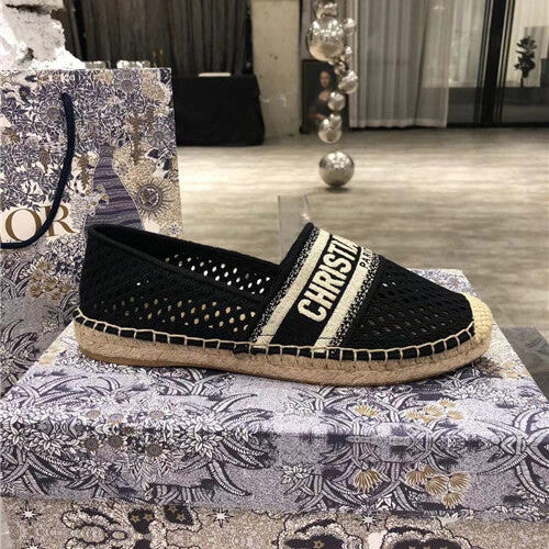 High Quality Luxury Dior Logo Embroidery Hollow Shoes – Style 84870 product detail