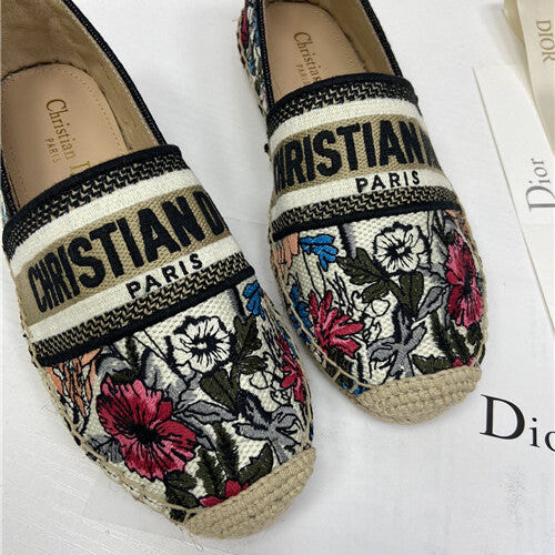 High Quality Luxury Dior Logo Embroidery Hollow Shoes – Style 14790 product detail