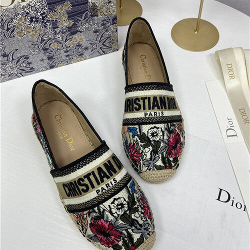 High Quality Luxury Dior Logo Embroidery Hollow Shoes – Style 14790 product detail