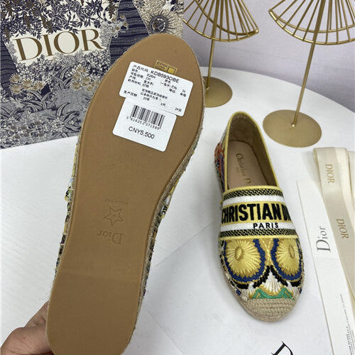 High Quality Luxury Dior Logo Embroidery Hollow Shoes – Style 57734 product detail