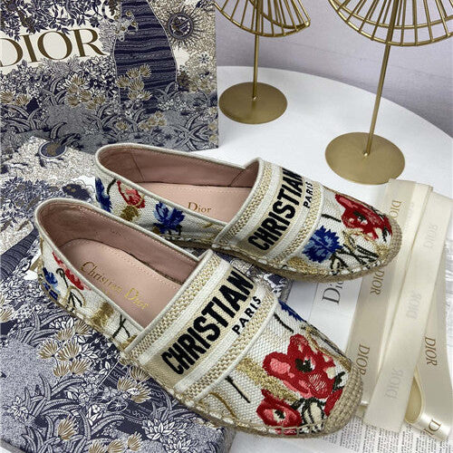 High Quality Luxury Dior Logo Embroidery Hollow Shoes – Style 61126 product detail