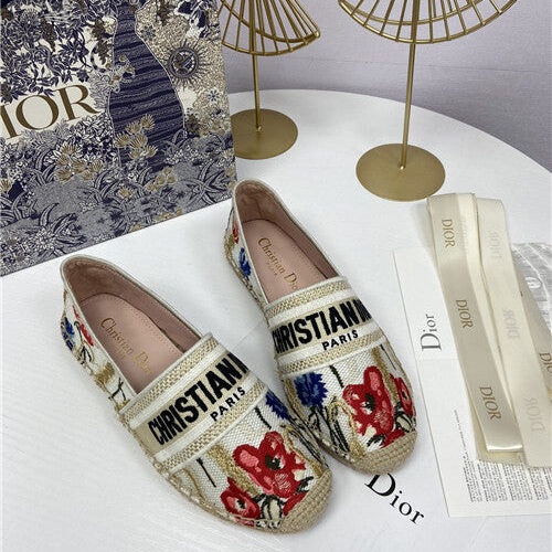 High Quality Luxury Dior Logo Embroidery Hollow Shoes – Style 61126
