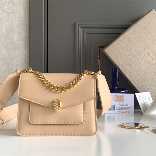 High Quality Luxury Bvlgari Serpenti Forever Shoulder Bag Pink – Style 42609