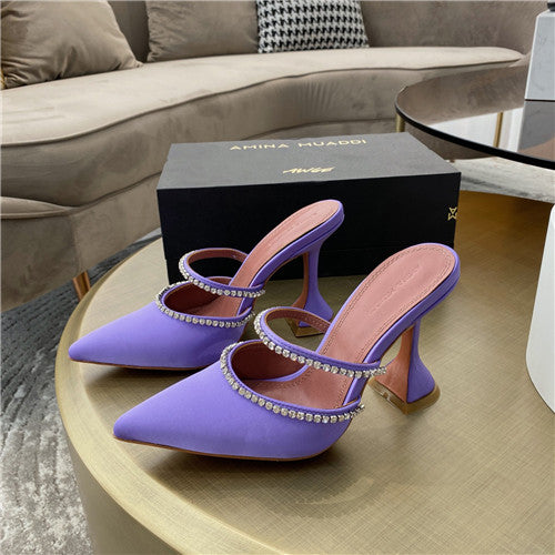 High Quality Luxury Amina Muaddi Heels Sandals – Style 47267 alternate view