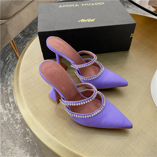 High Quality Luxury Amina Muaddi Heels Sandals – Style 47267