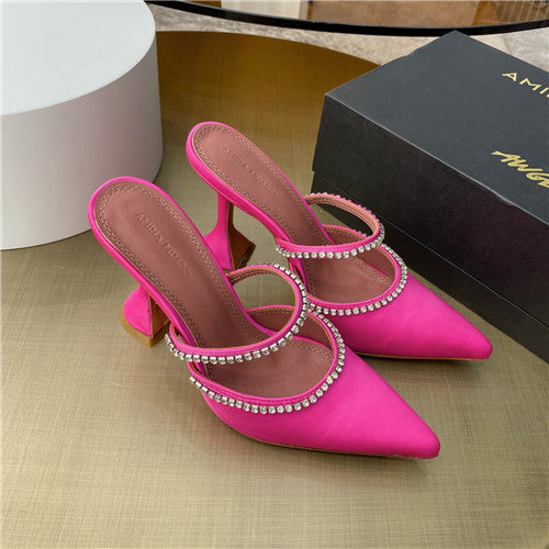 High Quality Luxury Amina Muaddi Heels Sandals – Style 48963