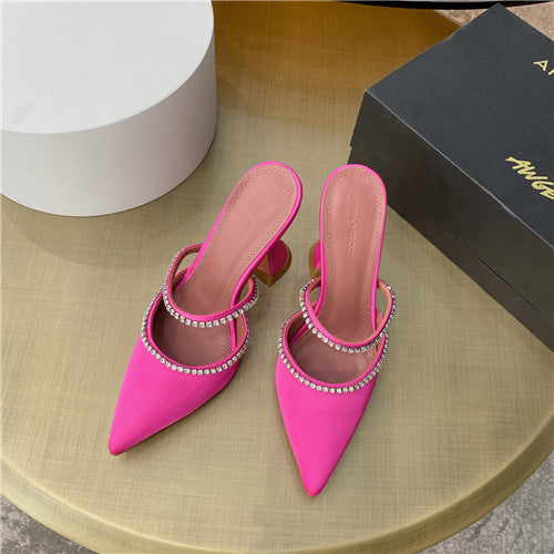 High Quality Luxury Amina Muaddi Heels Sandals – Style 48963 alternate view