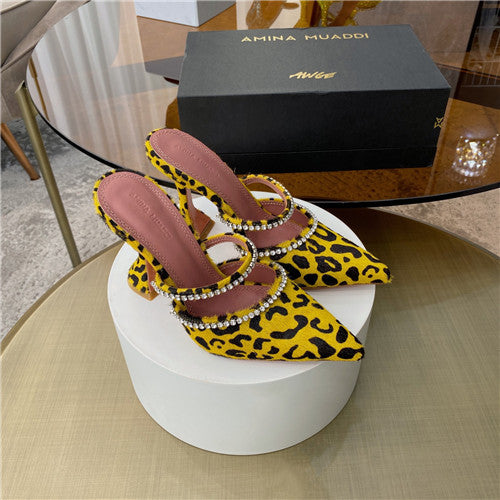High Quality Luxury Amina Muaddi Heels Sandals – Style 11107 alternate view