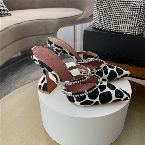 High Quality Luxury Amina Muaddi Heels Sandals – Style 74947