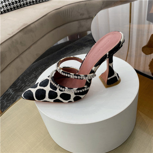 High Quality Luxury Amina Muaddi Heels Sandals – Style 74947 alternate view