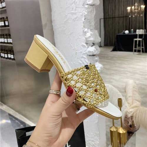 High Quality Luxury Chanel Woven Slippers Sandals product detail