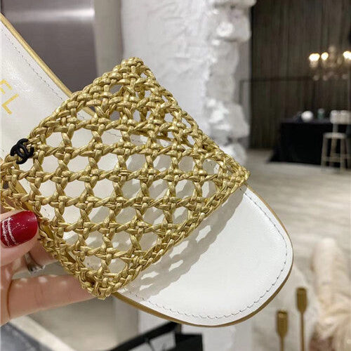 High Quality Luxury Chanel Woven Slippers Sandals product detail