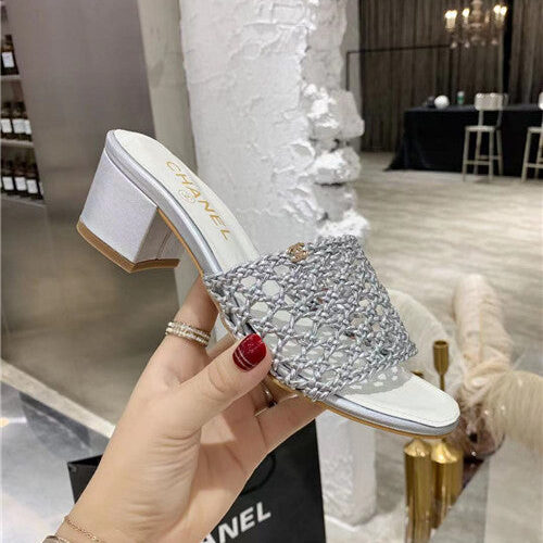 High Quality Luxury Chanel Woven Slippers Sandals – Style 49766 product detail