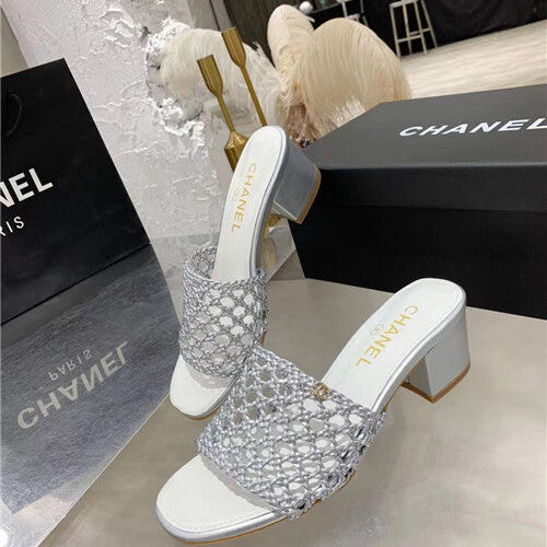 High Quality Luxury Chanel Woven Slippers Sandals – Style 49766 product detail