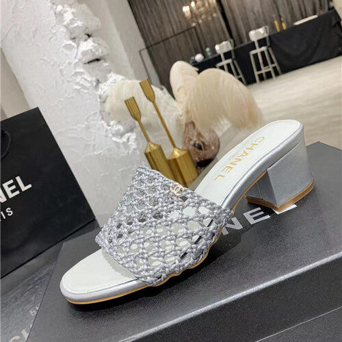 High Quality Luxury Chanel Woven Slippers Sandals – Style 49766 product detail