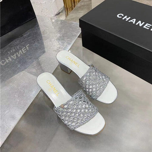 High Quality Luxury Chanel Woven Slippers Sandals – Style 49766 product detail