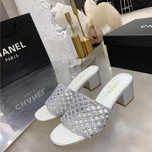 High Quality Luxury Chanel Woven Slippers Sandals – Style 49766