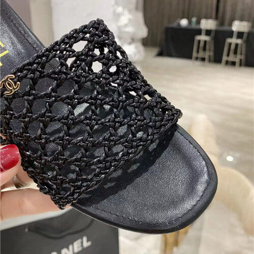 High Quality Luxury Chanel Woven Slippers Sandals – Style 82534 product detail
