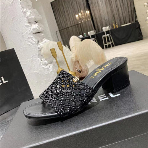 High Quality Luxury Chanel Woven Slippers Sandals – Style 82534 product detail