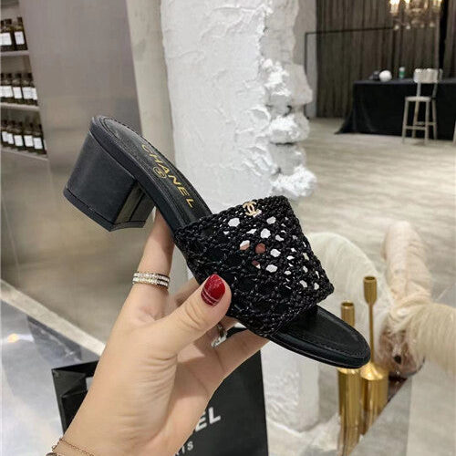 High Quality Luxury Chanel Woven Slippers Sandals – Style 82534 product detail