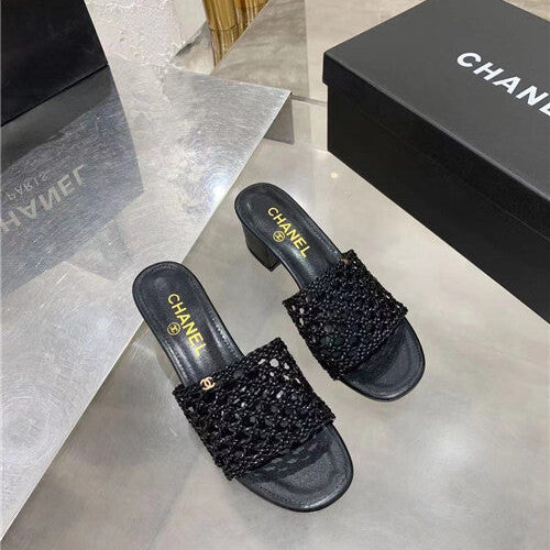 High Quality Luxury Chanel Woven Slippers Sandals – Style 82534 product detail