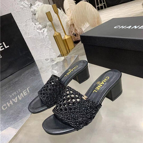 High Quality Luxury Chanel Woven Slippers Sandals – Style 82534