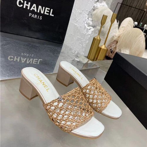 High Quality Luxury Chanel Woven Slippers Sandals – Style 80838 alternate view
