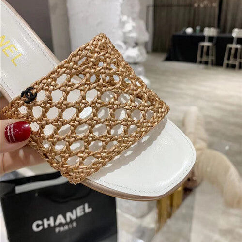High Quality Luxury Chanel Woven Slippers Sandals – Style 80838 product detail
