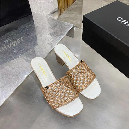 High Quality Luxury Chanel Woven Slippers Sandals – Style 80838 product detail