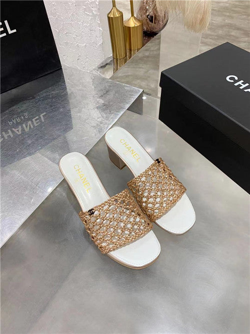 High Quality Luxury Chanel Woven Slippers Sandals – Style 80838 product detail