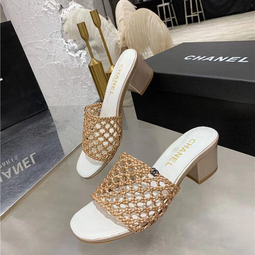 High Quality Luxury Chanel Woven Slippers Sandals – Style 80838 product detail