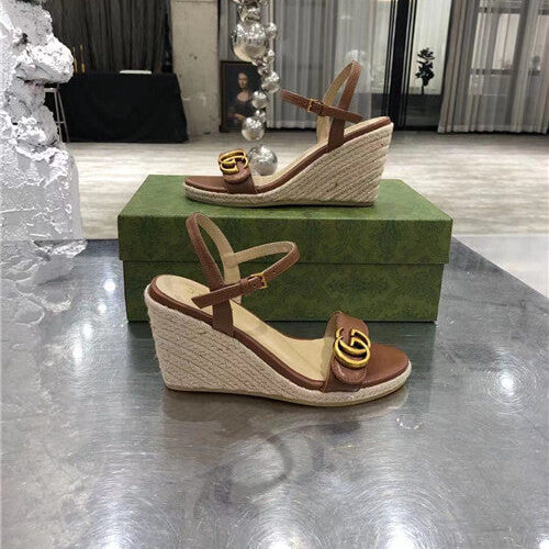 High Quality Luxury Gucci Wedge Sandals – Style 34803 product detail