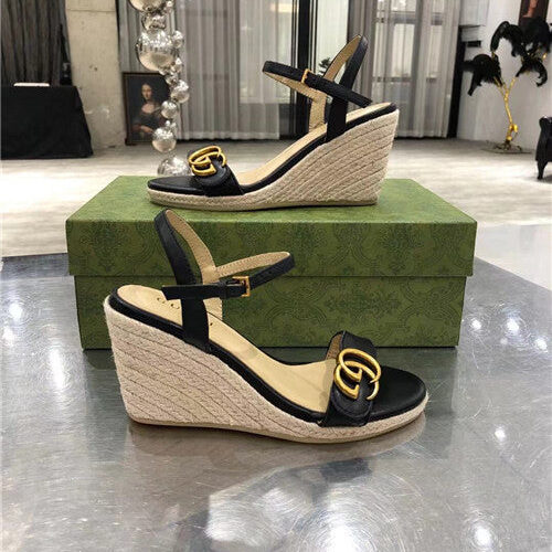 High Quality Luxury Gucci Wedge Sandals – Style 41587 product detail