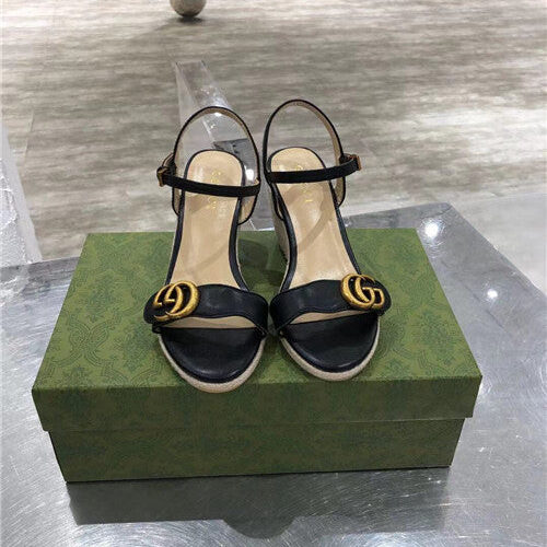 High Quality Luxury Gucci Wedge Sandals – Style 41587 product detail