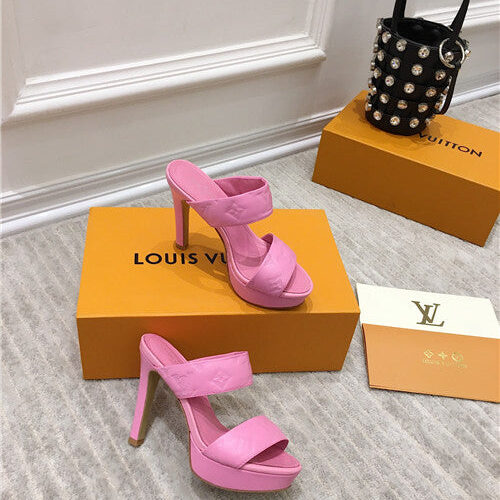 High Quality Luxury LV Platform High Heels Sandals