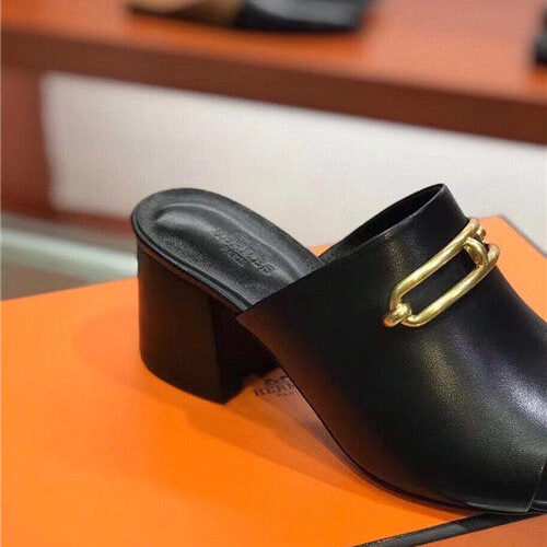 High Quality Luxury Hermes Blossom Mule Slippers product detail