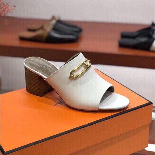 High Quality Luxury Hermes Blossom Mule Slippers – Style 14659 product detail