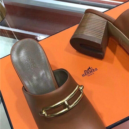 High Quality Luxury Hermes Blossom Mule Slippers – Style 49123 product detail