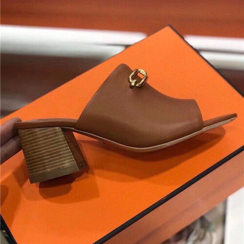 High Quality Luxury Hermes Blossom Mule Slippers – Style 49123 product detail