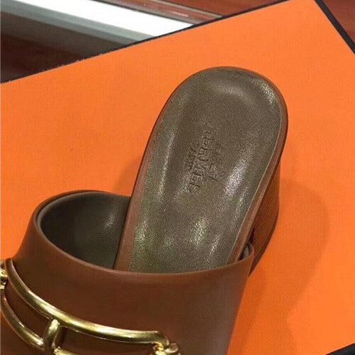 High Quality Luxury Hermes Blossom Mule Slippers – Style 49123 product detail