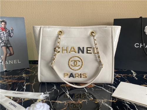 High Quality Luxury Chanel Oil Wax Leather Beach Bag – Style 48072