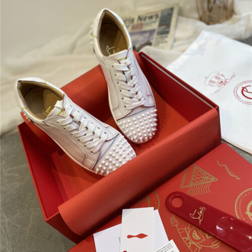 High Quality Luxury Christian Louboutin Louis Junior Spikes Sneakers – Style 71700 alternate view