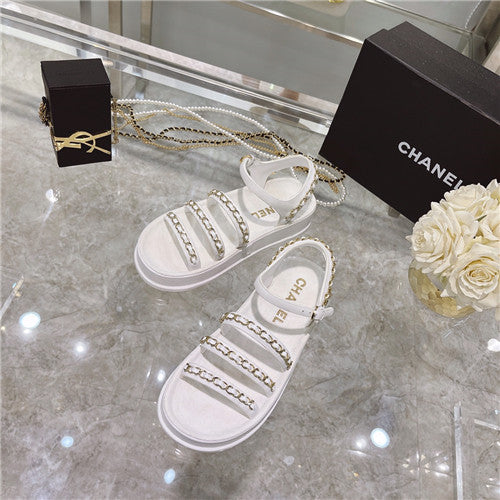 High Quality Luxury Chanel Chain Platform Sandals alternate view
